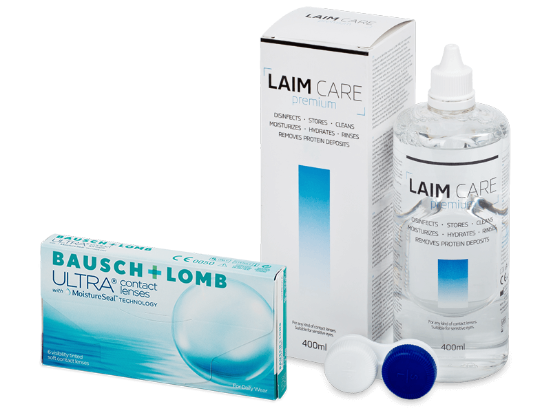 Bausch + Lomb ULTRA (6 lenti) + soluzione Laim-Care 400 ml - Package deal