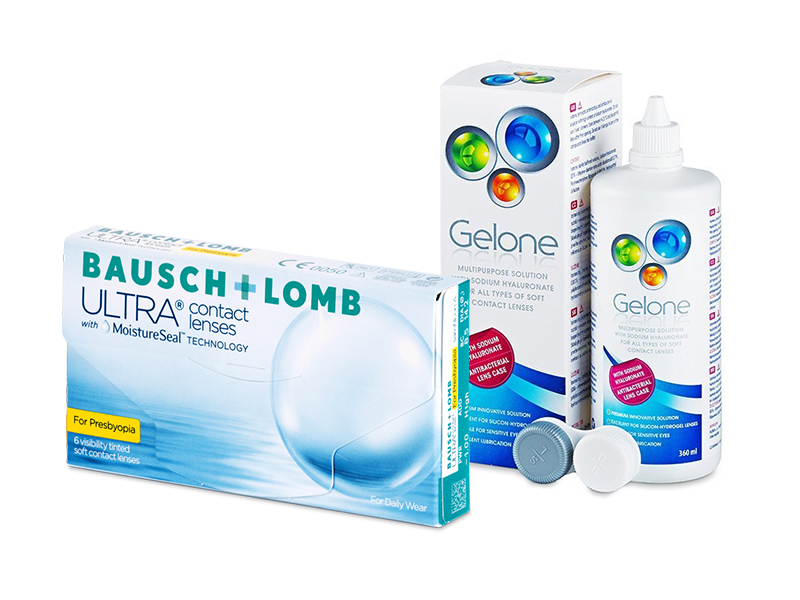 Bausch + Lomb ULTRA for Presbyopia (6 lenti) + soluzione Gelone 360 ml