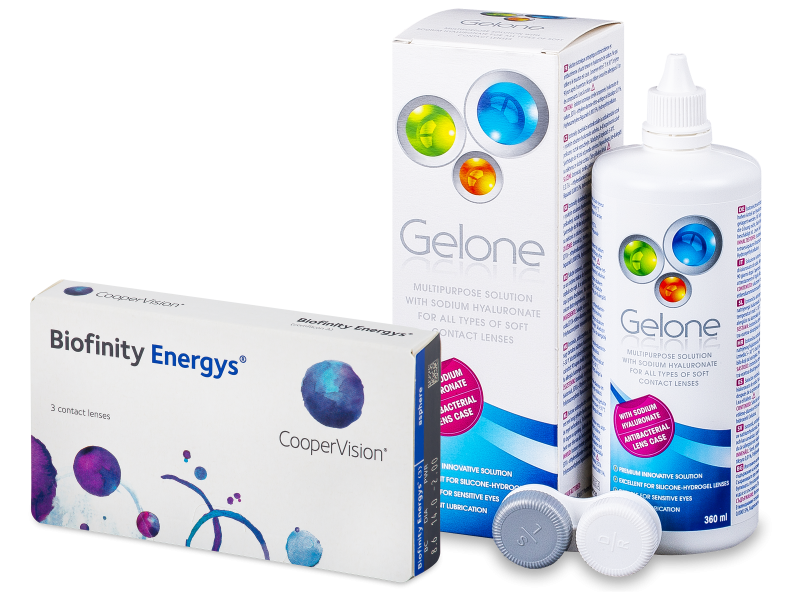 Biofinity Energys (3 lenti) + soluzione Gelone 360 ml