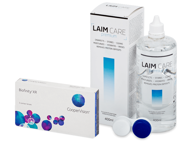 Biofinity XR (3 lenti) + soluzione Laim-Care 400 ml - Package deal