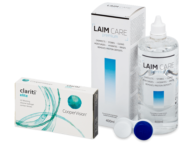 Clariti Elite (6 lenti) + soluzione Laim-Care 400 ml - Package deal