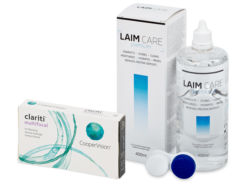 Clariti Multifocal (6 lenti) + soluzione Laim-Care 400 ml - Package deal