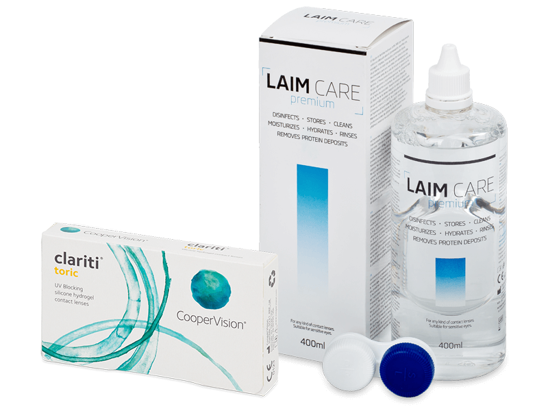 Clariti Toric (6 lenti) + soluzione Laim-Care 400 ml - Package deal