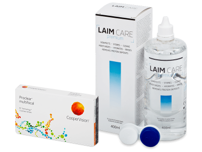 Proclear Multifocal (3 lenti) + soluzione Laim-Care 400 ml
