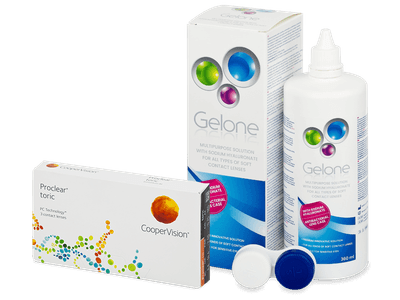 Proclear Toric (3 lenti) + soluzione Gelone 360 ml