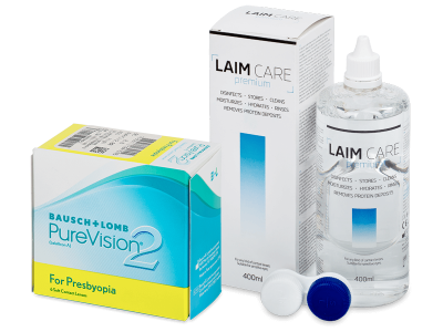 PureVision 2 for Presbyopia (6 lenti) + soluzione Laim-Care 400 ml