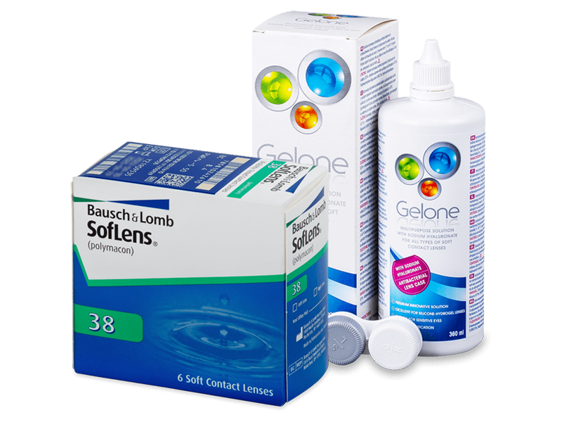 SofLens 38 (6 lenti) + soluzione Gelone 360 ml - Package deal