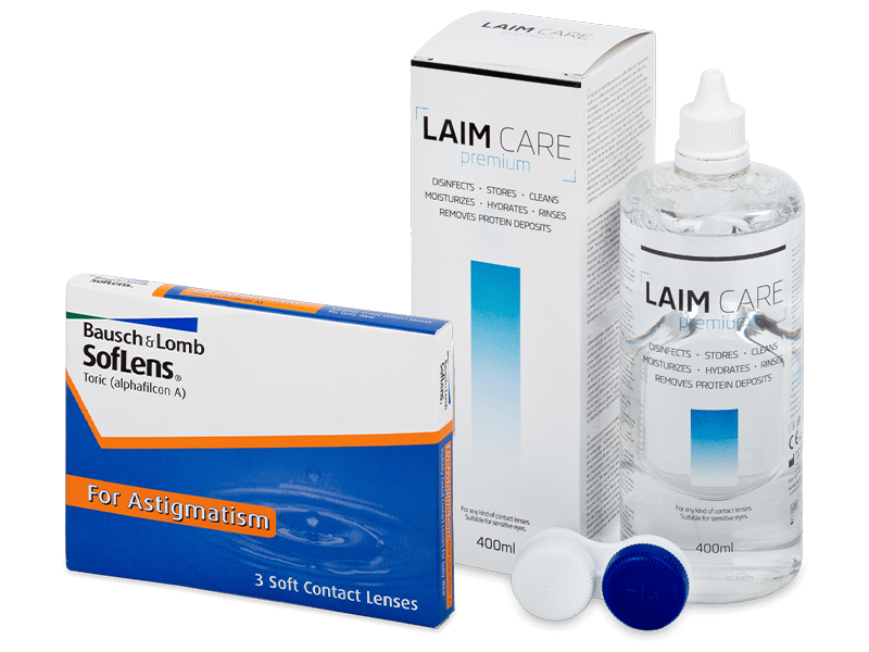 SofLens Toric (3 lenti) + soluzione Laim-Care 400 ml - Package deal