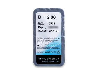 TopVue Premium (6 lenti) - Blister della lente