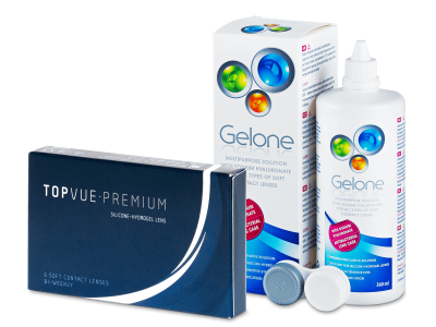 TopVue Premium (6 lenti) + soluzione Gelone 360 ml