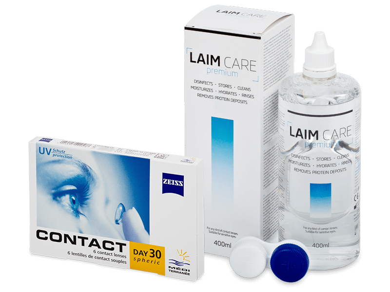 Carl Zeiss Contact Day 30 Spheric (6 lenti) + soluzione Laim-Care 400 ml - Package deal