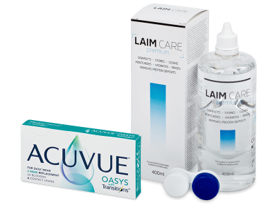 Acuvue Oasys with Transitions (6 lenti) + soluzione Laim-Care 400 ml