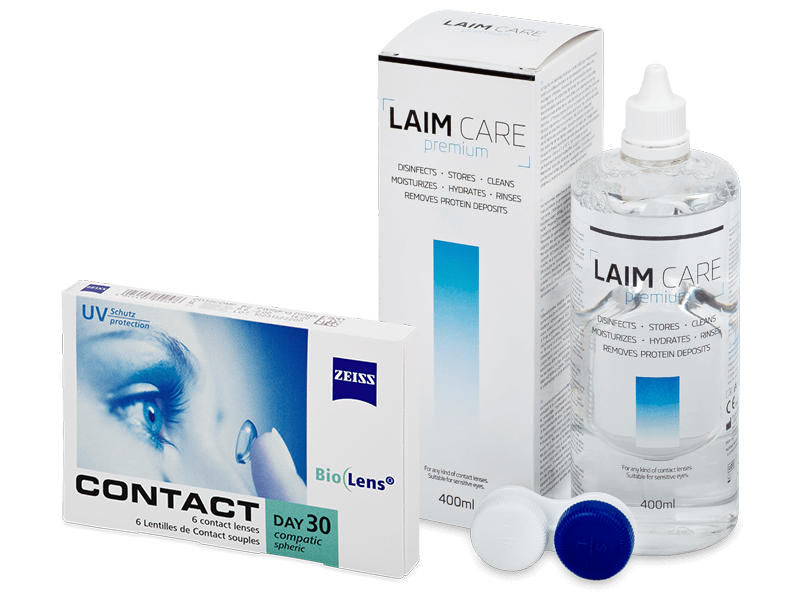 Carl Zeiss Contact Day 30 Compatic (6 lenti) + soluzione Laim-Care 400 ml - Package deal