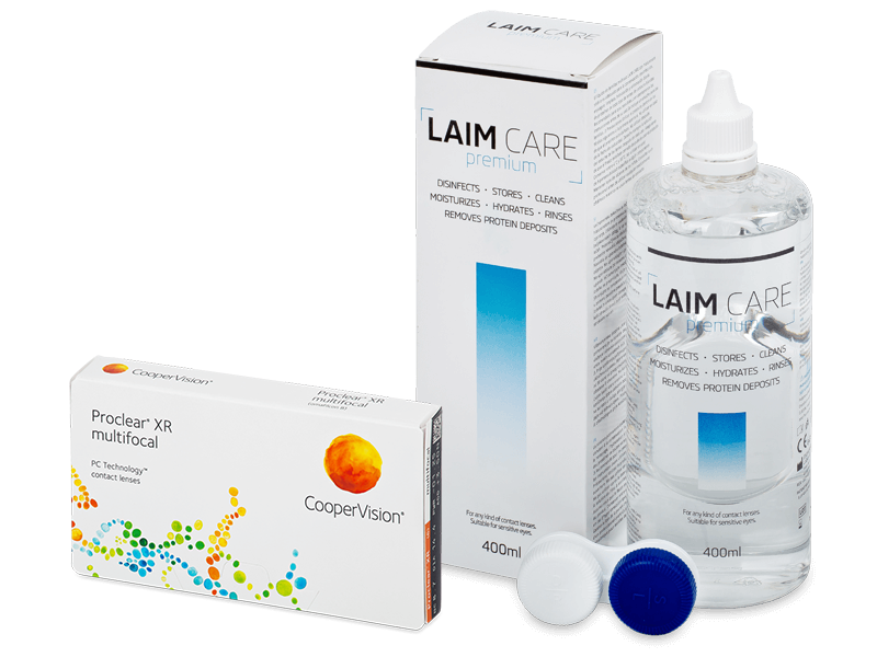 Proclear Multifocal XR (6 lenti) + soluzione Laim-Care 400 ml - Package deal