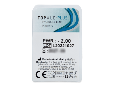 TopVue Plus (1 lente) - Blister della lente