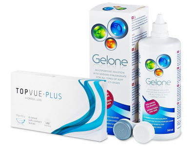 TopVue Plus (6 lenti) + soluzione Gelone 360 ml - Package deal