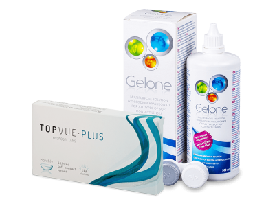 TopVue Plus (6 lenti) + soluzione Gelone 360 ml