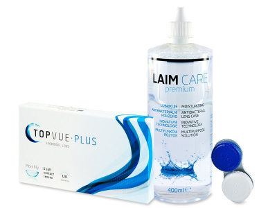 TopVue Plus (6 lenti) + soluzione Laim-Care 400 ml - Precedente e nuovo design