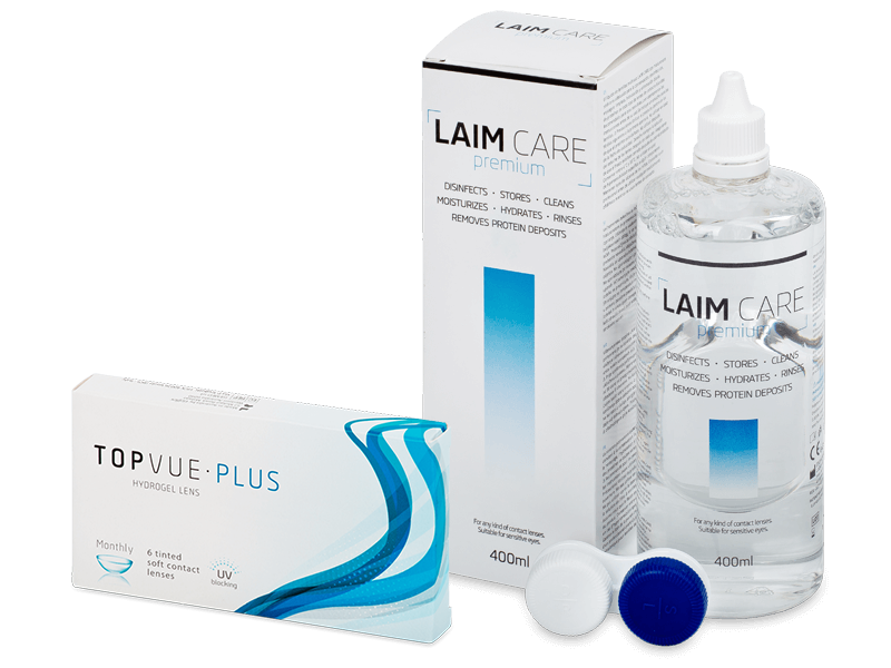 TopVue Plus (6 lenti) + soluzione Laim-Care 400 ml - Package deal