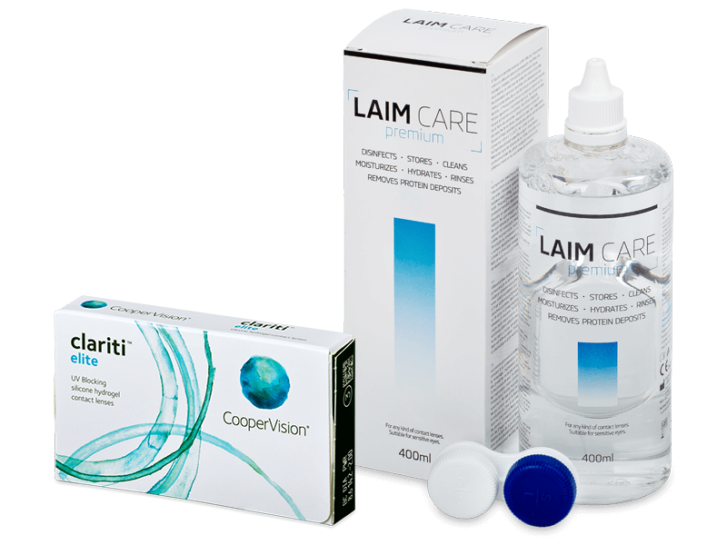 Clariti Elite (3 lenti) + soluzione Laim-Care 400 ml - Package deal