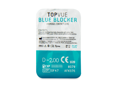 TopVue Blue Blocker (5 lenti) - Blister della lente