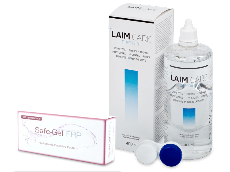 Safe-Gel FRP (6 lenti) + soluzione Laim-Care 400 ml - Package deal