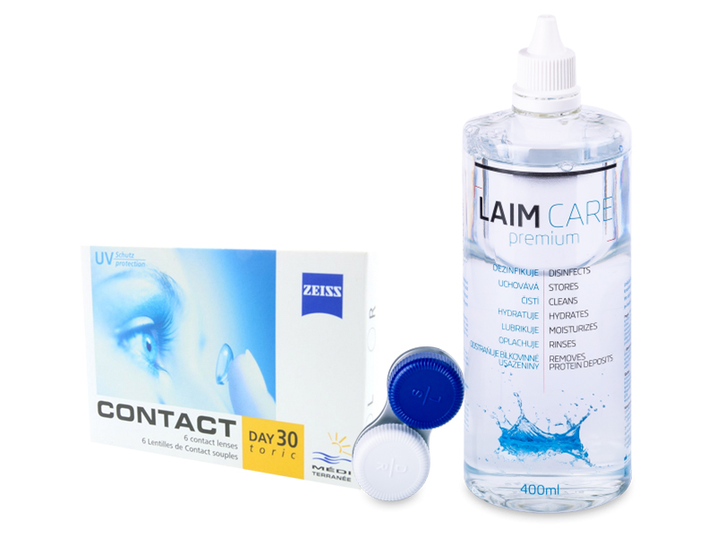Carl Zeiss Contact Day 30 Toric (6 lenti) + soluzione Laim-Care 400 ml - package deal