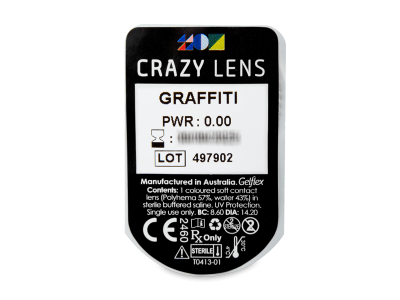 CRAZY LENS - Graffiti - giornaliere non correttive (2 lenti) - Blister della lente