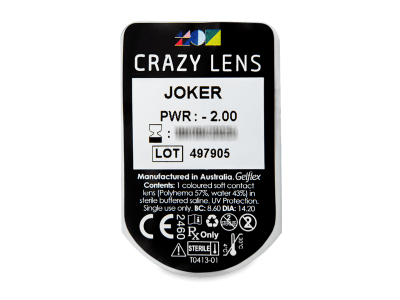 CRAZY LENS - Joker - giornaliere correttive (2 lenti) - Blister della lente
