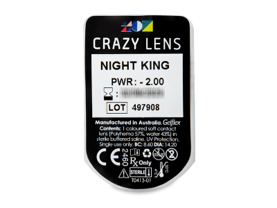 CRAZY LENS - Night King - giornaliere correttive (2 lenti) - Blister della lente