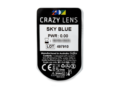 CRAZY LENS - Sky Blue - giornaliere non correttive (2 lenti) - Blister della lente