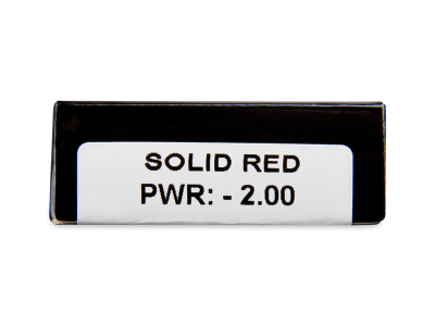 CRAZY LENS - Solid Red - giornaliere correttive (2 lenti) - Caratteristiche generali
