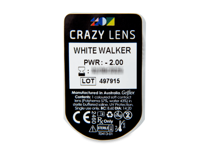 CRAZY LENS - White Walker - giornaliere correttive (2 lenti) - Blister della lente