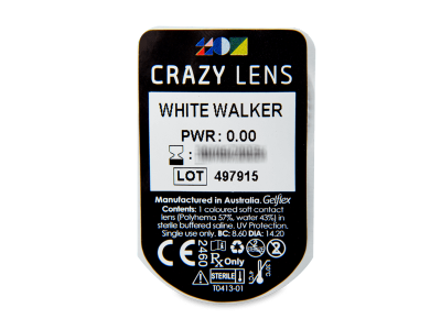 CRAZY LENS - White Walker - giornaliere non correttive (2 lenti) - Blister della lente