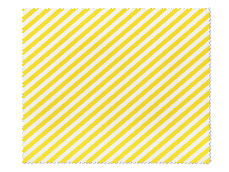 Panno per pulizia occhiali - a strisce bianche e gialle 