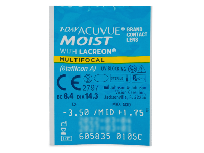 1 Day Acuvue Moist Multifocal (90 lenti) - Blister della lente