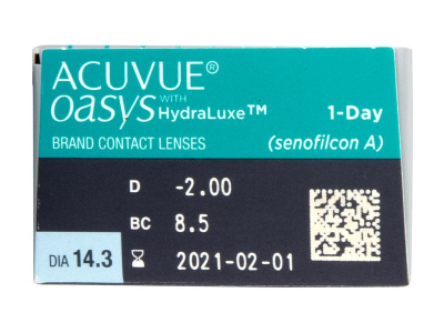Acuvue Oasys 1-Day with Hydraluxe (30 lenti) - Caratteristiche generali