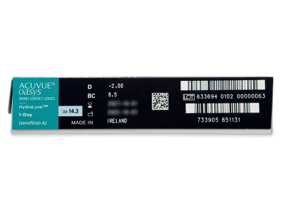 Acuvue Oasys 1-Day with Hydraluxe (90 lenti) - Caratteristiche generali