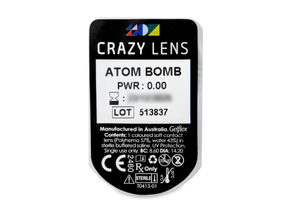CRAZY LENS - Atom Bomb - giornaliere non correttive (2 lenti) - Blister della lente