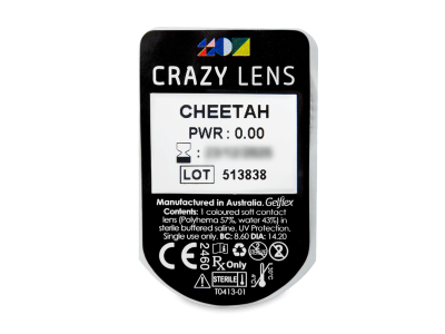 CRAZY LENS - Cheetah - giornaliere non correttive (2 lenti) - Blister della lente