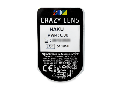 CRAZY LENS - Haku - giornaliere non correttive (2 lenti) - Blister della lente