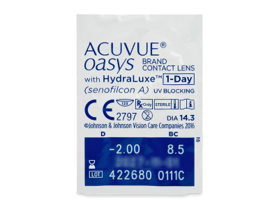 Acuvue Oasys 1-Day with Hydraluxe (180 lenti) - Blister della lente