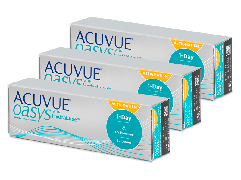Acuvue Oasys 1-Day with HydraLuxe for Astigmatism (90 lenti) - Lenti a contatto toriche