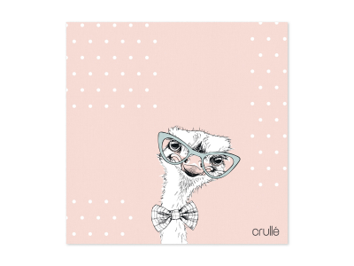 Custodia Crullé con panno per pulizia occhiali – Lady Ostrich 