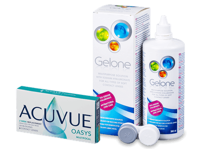 Acuvue Oasys Multifocal (6 lenti) + soluzione Gelone 360 ml