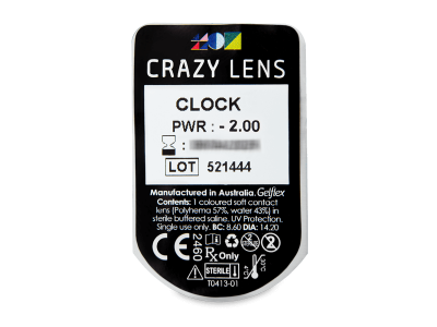 CRAZY LENS - Clock - giornaliere correttive (2 lenti) - Blister della lente