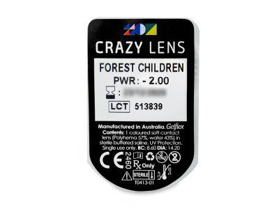 CRAZY LENS - Forest Children - giornaliere correttive (2 lenti) - Blister della lente