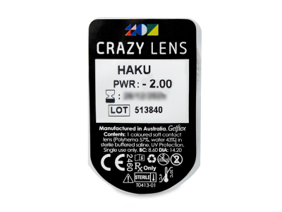 CRAZY LENS - Haku - giornaliere correttive (2 lenti) - Blister della lente