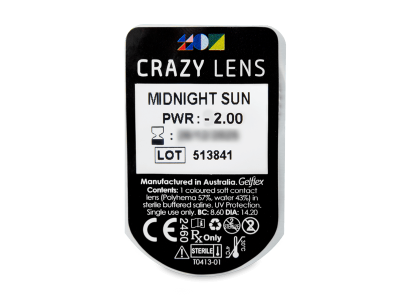 CRAZY LENS - Midnight Sun - giornaliere correttive (2 lenti) - Blister della lente