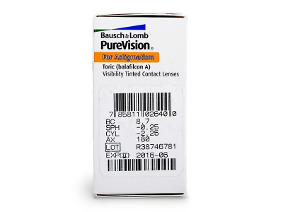 PureVision Toric (6 lenti) - Caratteristiche generali